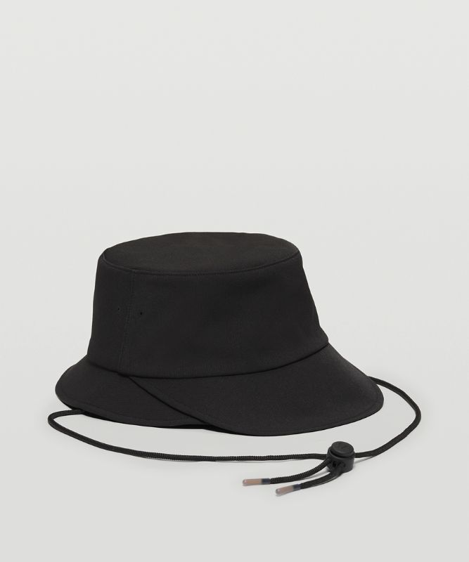 Sombreros Lululemon Wide-Brim Bucket with Strap Accessories Negros | 10768-MBWE