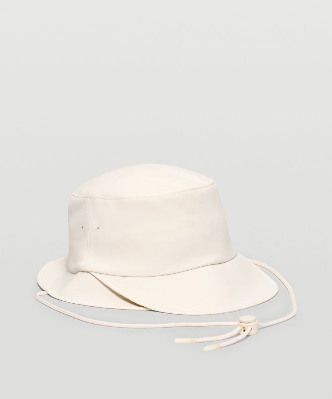 Sombreros Lululemon Wide-Brim Bucket with Strap Accessories Blancos | 15730-XRLJ