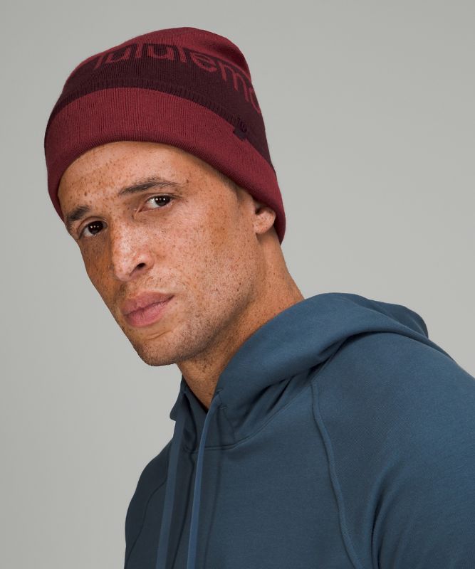 Sombreros Lululemon Wool-Blend Knit Logo Beanie Accessories Mulled Wine / Cassis | 51673-SJIM