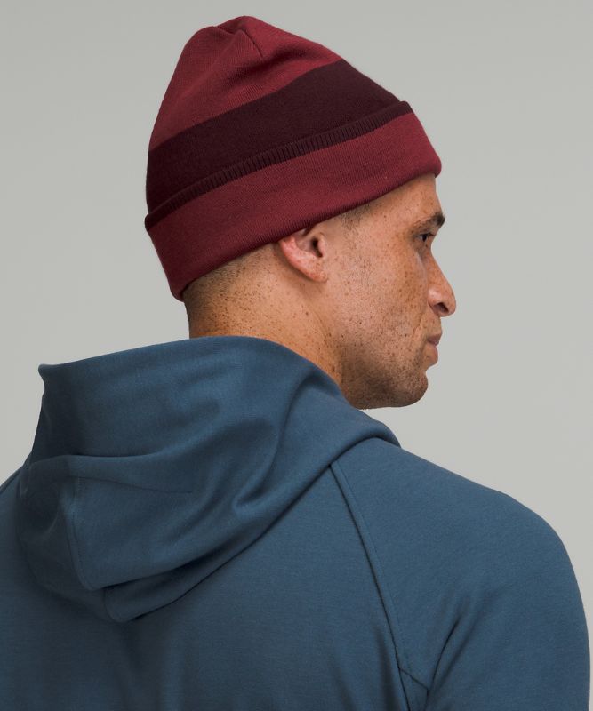 Sombreros Lululemon Wool-Blend Knit Logo Beanie Accessories Mulled Wine / Cassis | 51673-SJIM