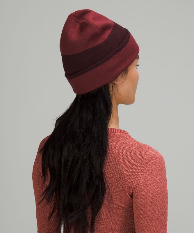 Sombreros Lululemon Wool-Blend Knit Logo Beanie Accessories Mulled Wine / Cassis | 51673-SJIM