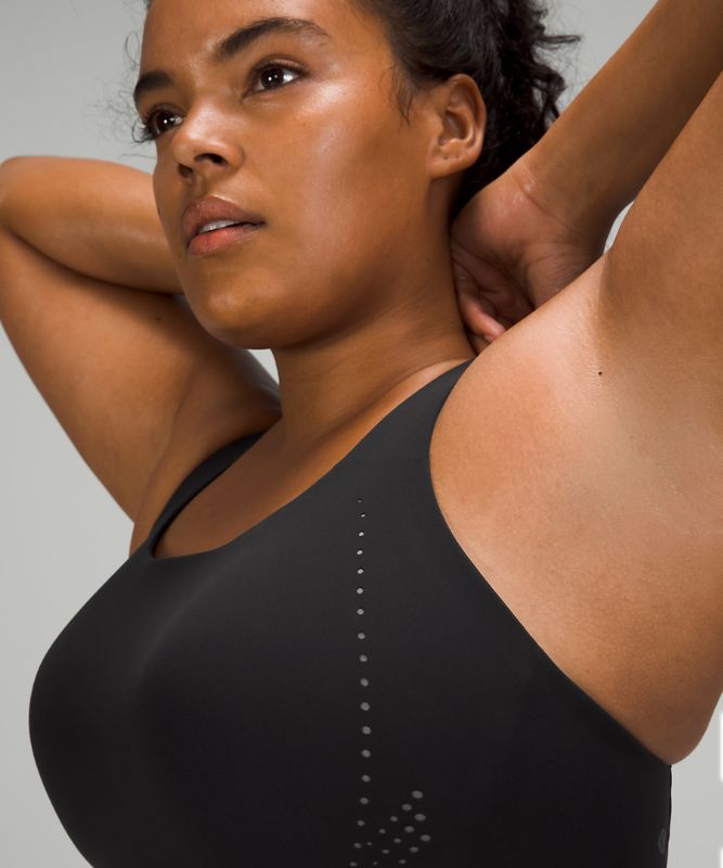 Sports Bras Lululemon AirSupport Bra High Support, C–DDD Cups Mujer Negros Grises | 01756-LYTX