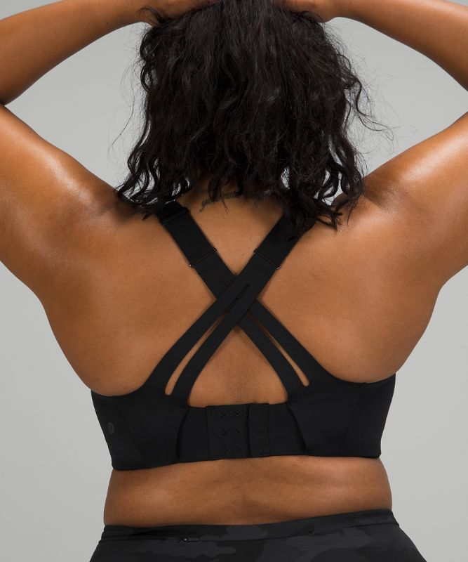 Sports Bras Lululemon AirSupport Bra High Support, C–DDD Cups Mujer Negros Grises | 01756-LYTX