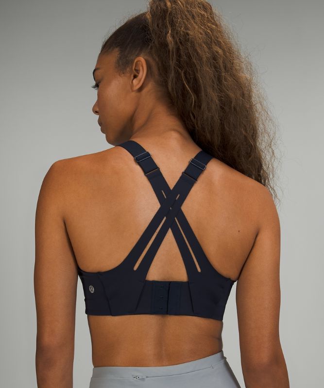 Sports Bras Lululemon AirSupport Bra High Support, C–DDD Cups Mujer Azul Marino Azules | 74608-AOCQ