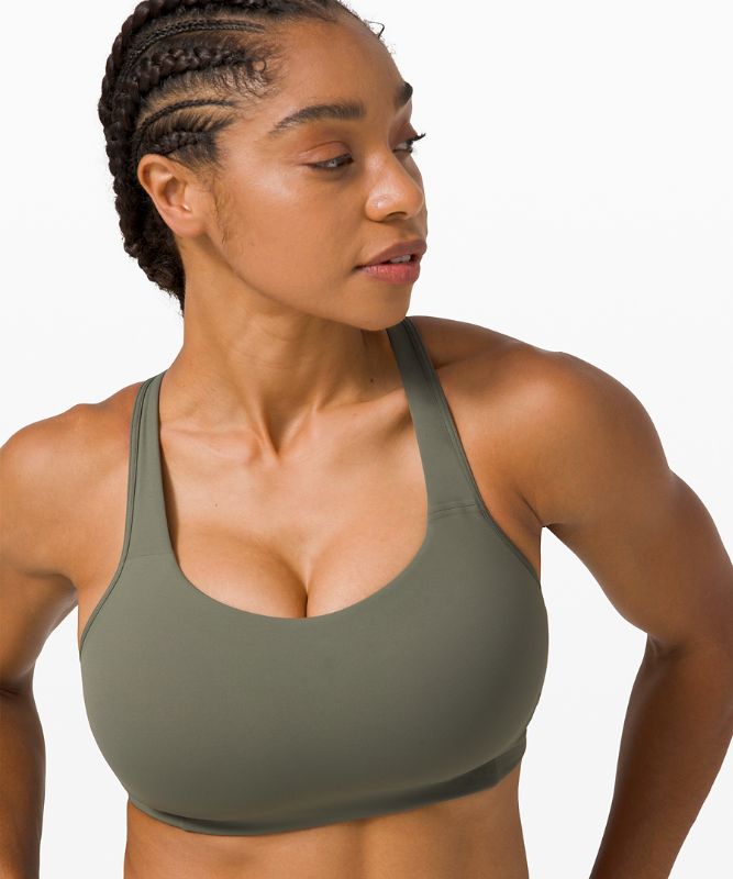 Sports Bras Lululemon All Powered Up Bra Medium Support, A–G Cups Mujer Grises Verde Oliva | 60378-LSWR