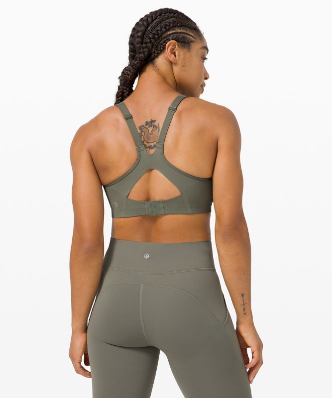 Sports Bras Lululemon All Powered Up Bra Medium Support, A–G Cups Mujer Grises Verde Oliva | 60378-LSWR