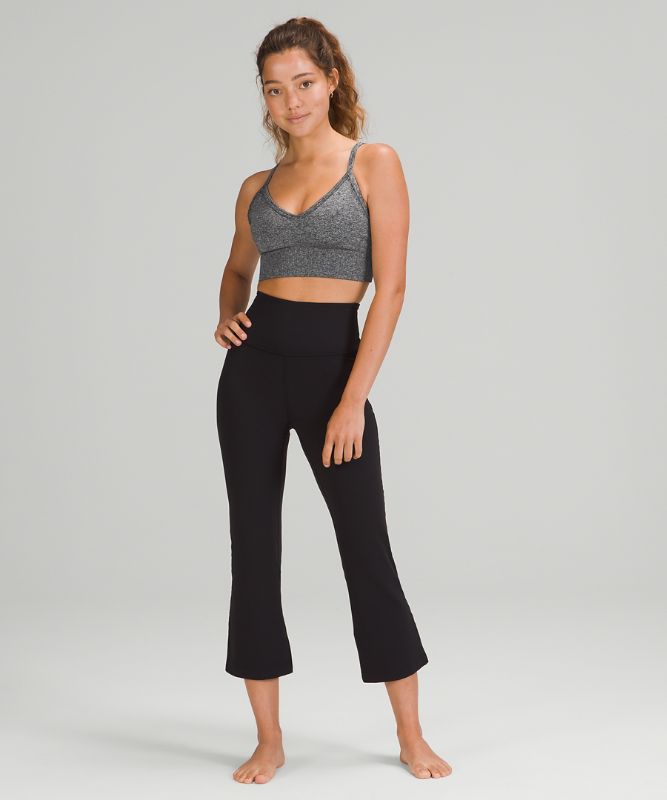 Sports Bras Lululemon Ebb to Street Bra C/D Mujer Negros Blancos | 74190-WKZN