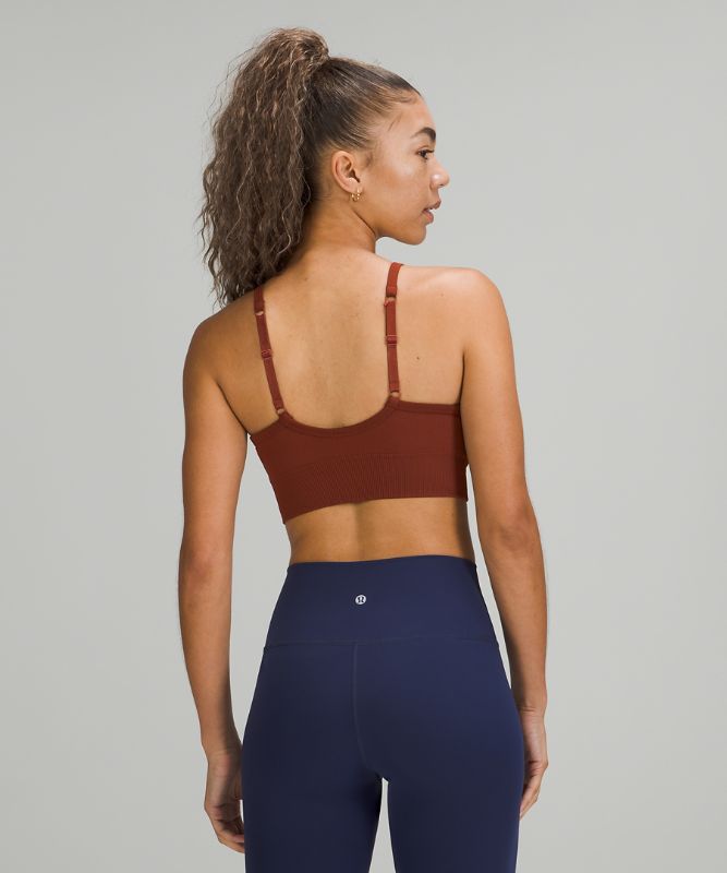 Sports Bras Lululemon Ebb to Street Bra C/D Mujer Marrom | 97201-QIMS