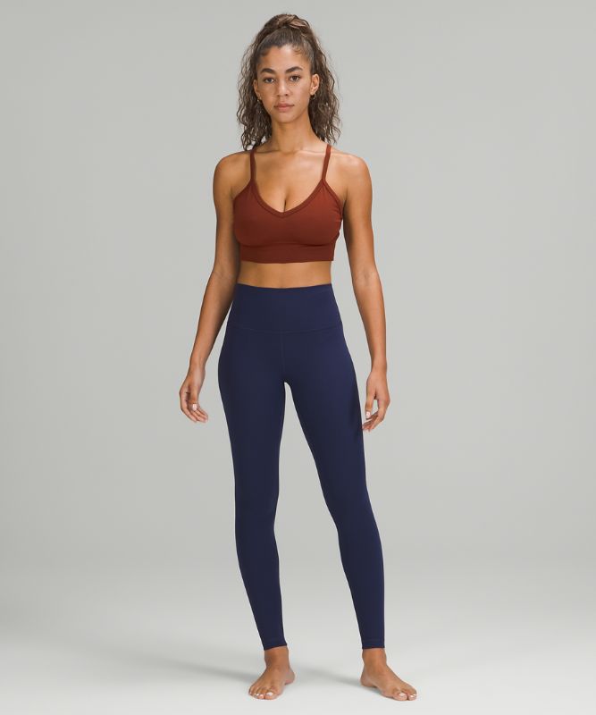 Sports Bras Lululemon Ebb to Street Bra C/D Mujer Marrom | 97201-QIMS