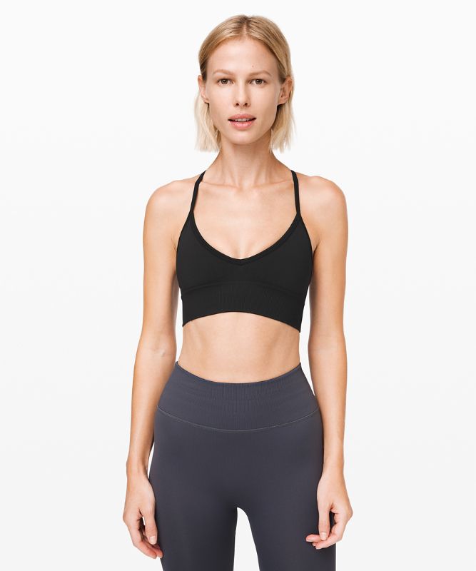 Sports Bras Lululemon Ebb to Street Bra Light Support, A/B Cup Mujer Negros | 78321-FVQS