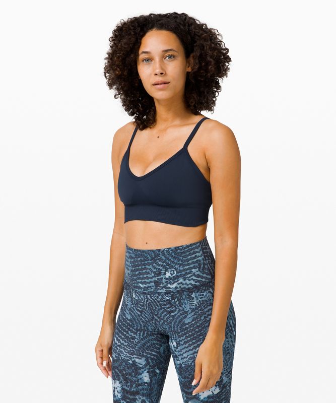 Sports Bras Lululemon Ebb to Street Bra Light Support, C/D Cup Mujer Azul Marino | 82307-VOAK