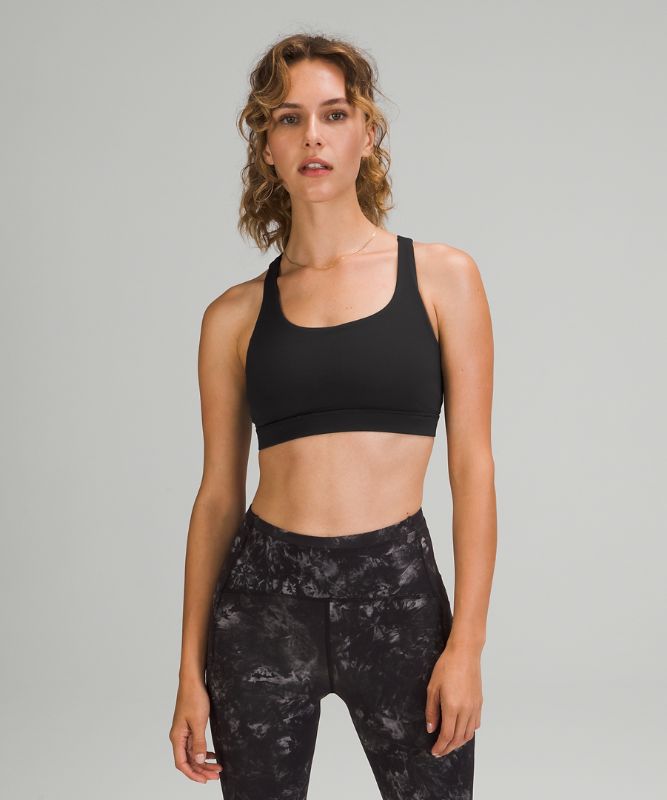 Sports Bras Lululemon Energy Adjustable Bra Medium Support, B–D Cups Mujer Negros | 42163-KRTX