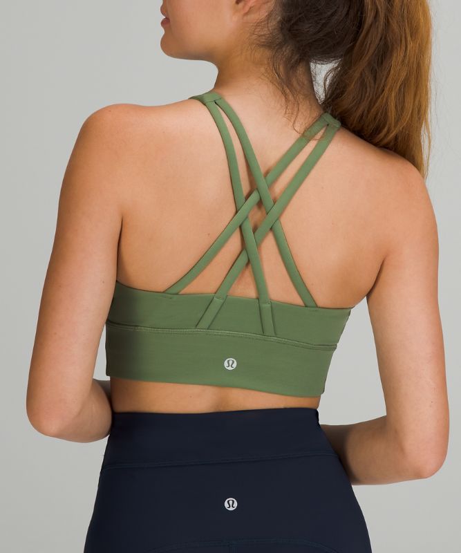 Sports Bras Lululemon Energy Bra High Neck LL Tough Mujer Verdes | 32410-AYTW