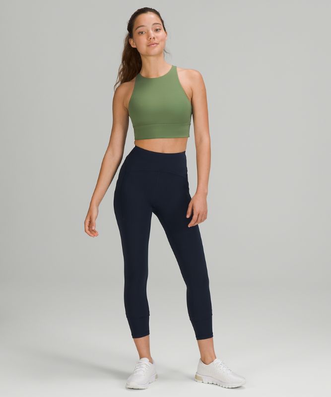 Sports Bras Lululemon Energy Bra High Neck LL Tough Mujer Verdes | 32410-AYTW