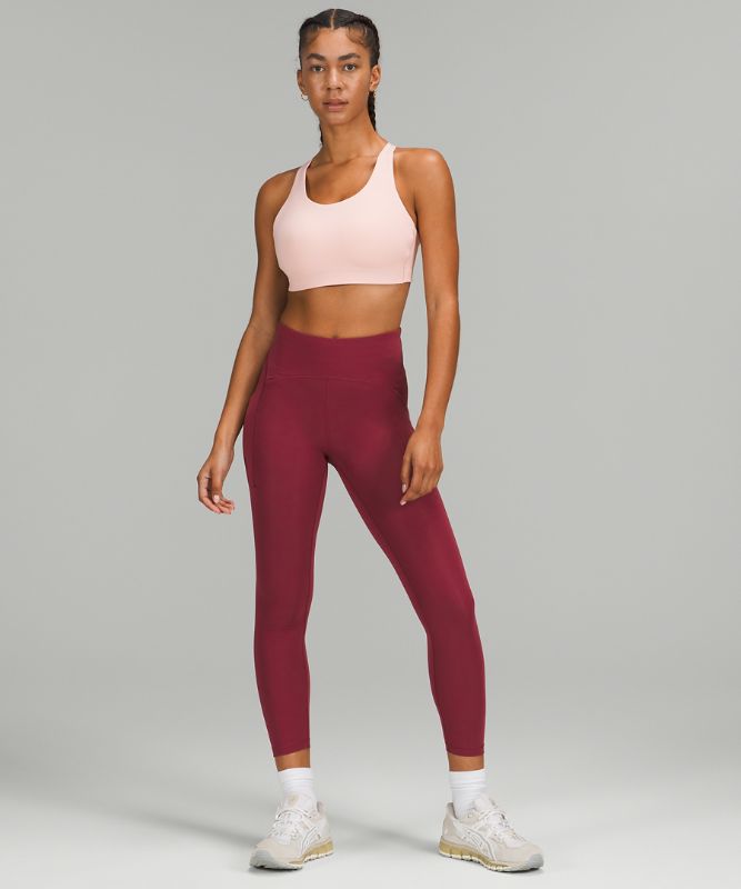 Sports Bras Lululemon Energy Bra High Support Mujer Rosas Blancos | 72309-ICVU