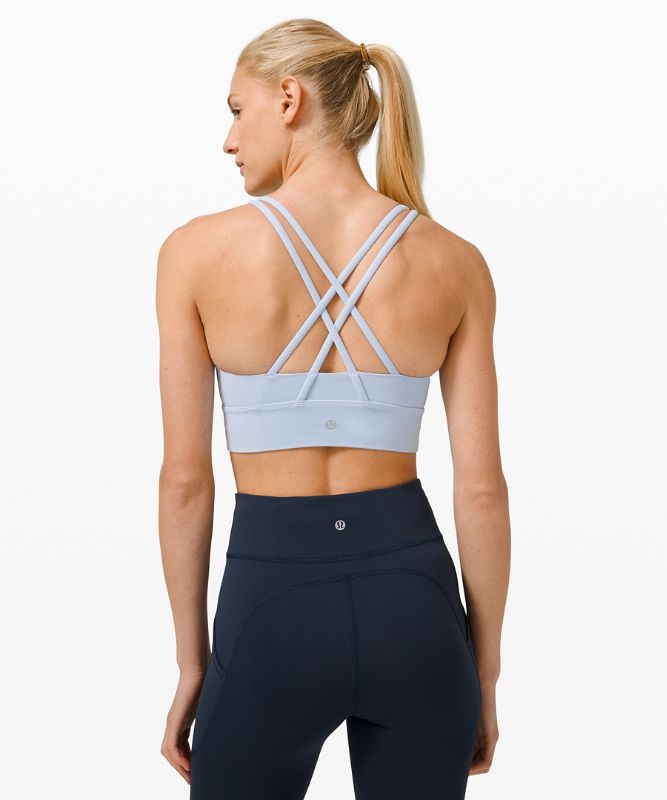 Sports Bras Lululemon Energy Bra Long Line Mujer Azules Beige | 37082-XDQY