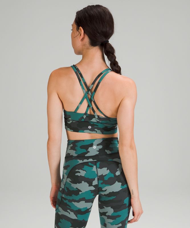 Sports Bras Lululemon Energy Bra Long Line Mujer Camuflados Turquesa Multicolor | 47589-AXWL