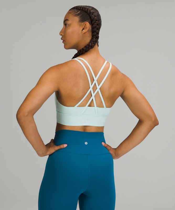 Sports Bras Lululemon Energy Bra Long Line Mujer Verde Menta | 50794-VKJS