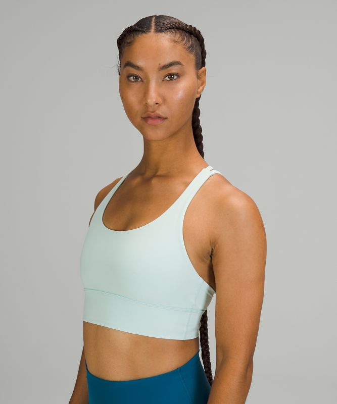 Sports Bras Lululemon Energy Bra Long Line Mujer Verde Menta | 50794-VKJS