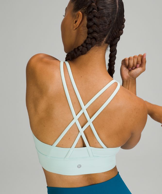 Sports Bras Lululemon Energy Bra Long Line Mujer Verde Menta | 50794-VKJS