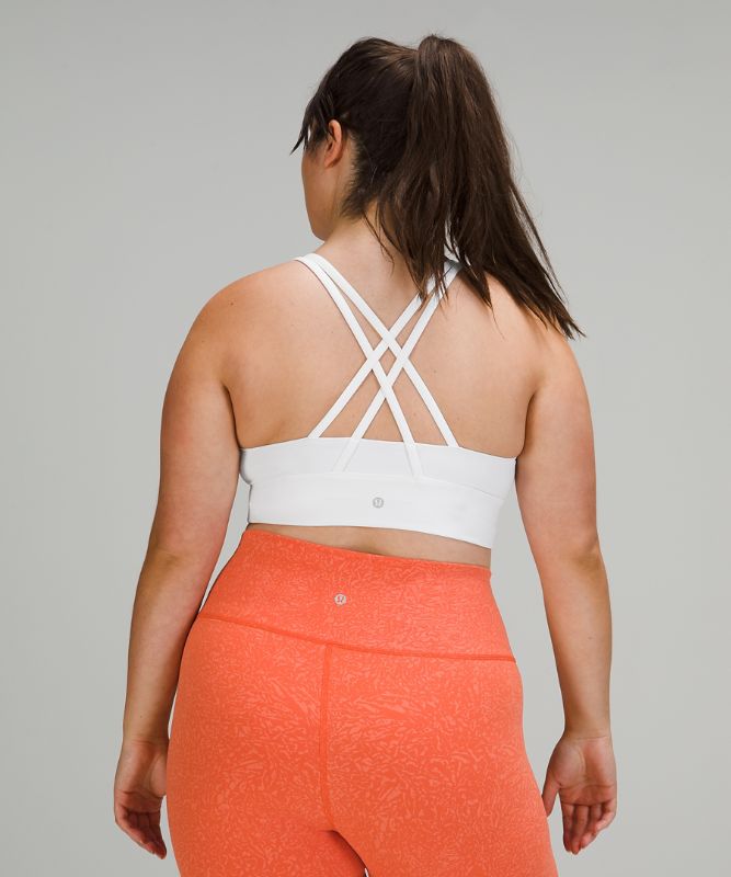 Sports Bras Lululemon Energy Bra Long Line Mujer Blancos | 75912-CXOD