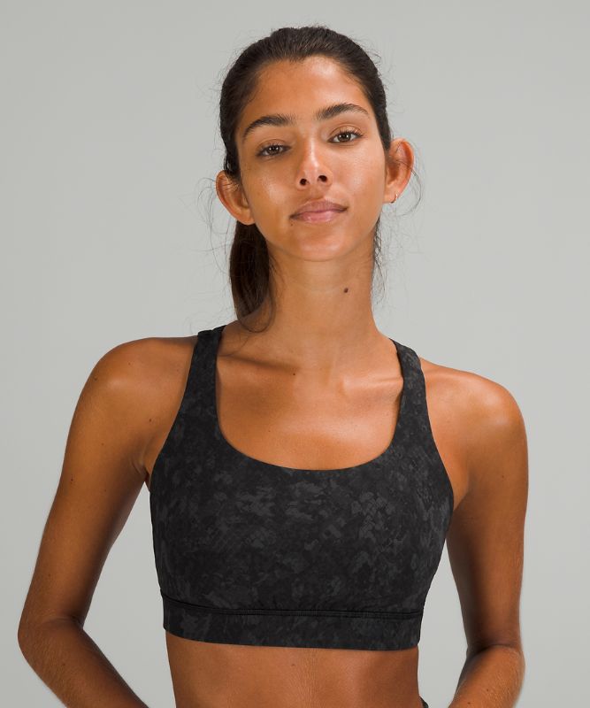 Sports Bras Lululemon Energy Bra Medium Support, B–D Cups Mujer Camuflados Negros Multicolor | 40917-RZSD