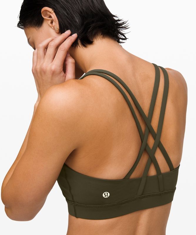 Sports Bras Lululemon Energy Bra Medium Support, B–D Cups Mujer Verde Oliva Oscuro | 23109-DQKW