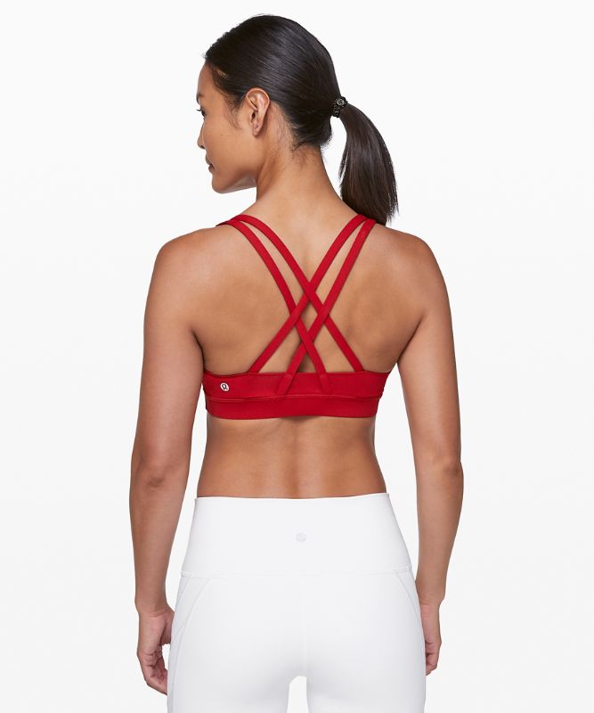 Sports Bras Lululemon Energy Bra Medium Support, B–D Cups Mujer Rojos Oscuro | 31875-UHPL