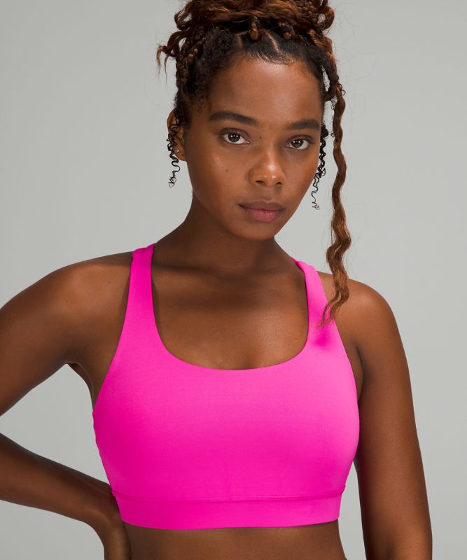 Sports Bras Lululemon Energy Bra Medium Support, B–D Cups Mujer Rosas | 51468-QNKZ