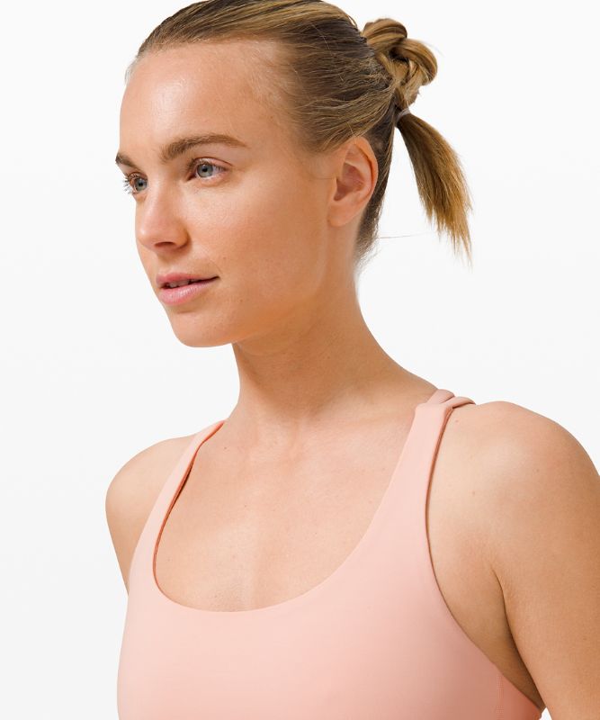 Sports Bras Lululemon Energy Bra Medium Support, B–D Cups Mujer Rosas Blancos | 18274-MZYR