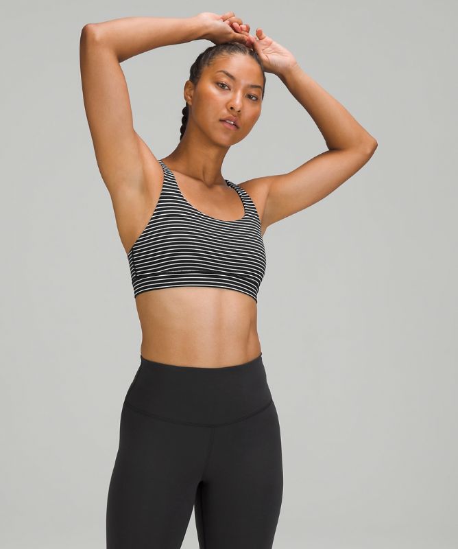 Sports Bras Lululemon Energy Bra Medium Support, B–D Cups Mujer Negros Blancos | 91324-CWRK