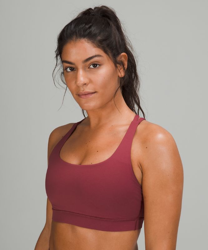 Sports Bras Lululemon Energy Bra Medium Support, B–D Cups Mujer Mulled Wine | 26418-GLAM