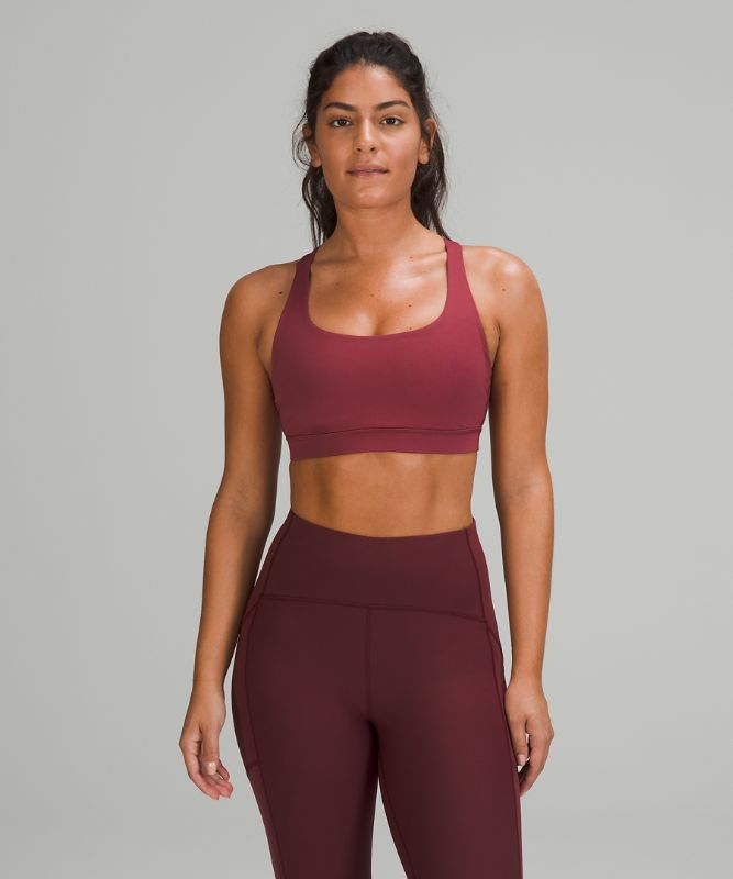 Sports Bras Lululemon Energy Bra Medium Support, B–D Cups Mujer Mulled Wine | 26418-GLAM