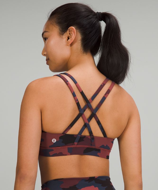 Sports Bras Lululemon Energy Bra Mujer Camuflados Rojos Multicolor | 17326-ZQPE