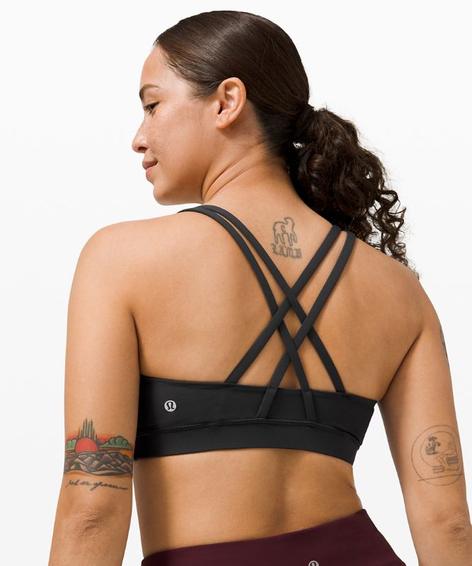 Sports Bras Lululemon Energy Bra Mujer Negros | 48701-JINV