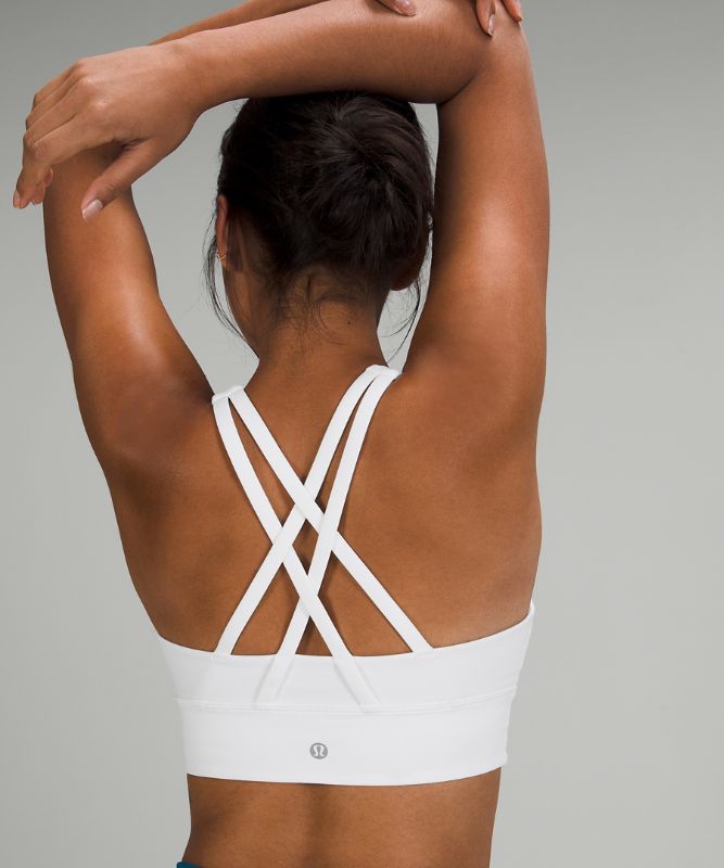 Sports Bras Lululemon Energy HN LL Bra Zip Mujer Blancos | 57684-KAWB