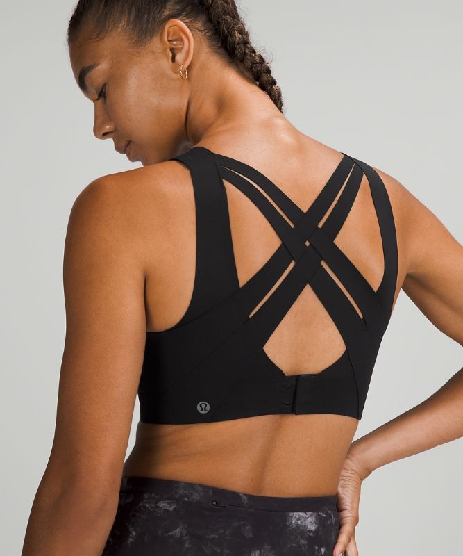 Sports Bras Lululemon Enlite Bra Weave Mujer Negros | 92365-QKEL