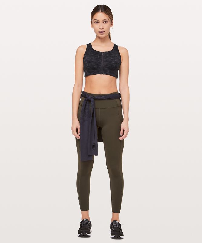 Sports Bras Lululemon Enlite Front-Zip Bra High Support, A–DDD(E) Cups Mujer Negros Negros | 97182-TOUQ