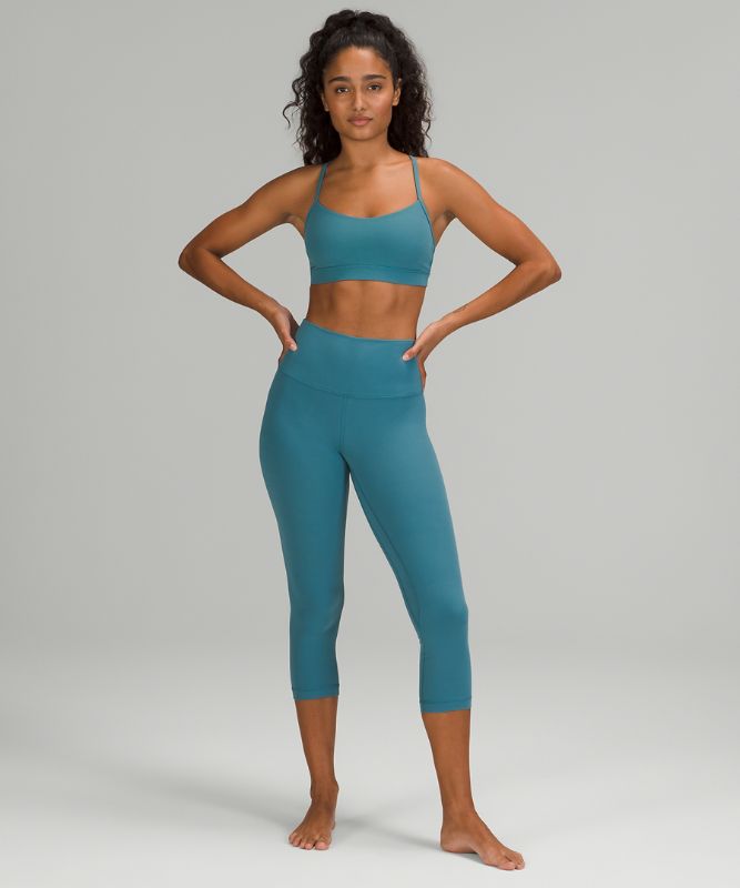 Sports Bras Lululemon Flow Y Bra Nulu Mujer Azules | 19047-NMUS