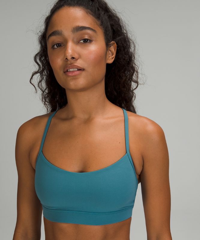 Sports Bras Lululemon Flow Y Bra Nulu Mujer Azules | 19047-NMUS