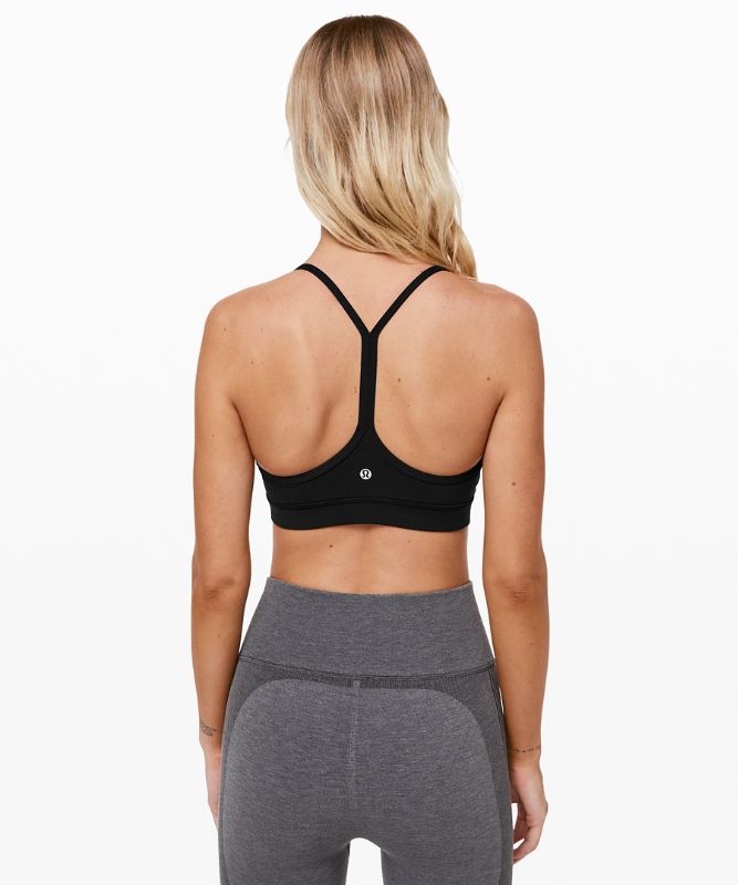 Sports Bras Lululemon Flow Y Nulu Bra Light Support, A–C Cups Mujer Negros | 60342-JEGS