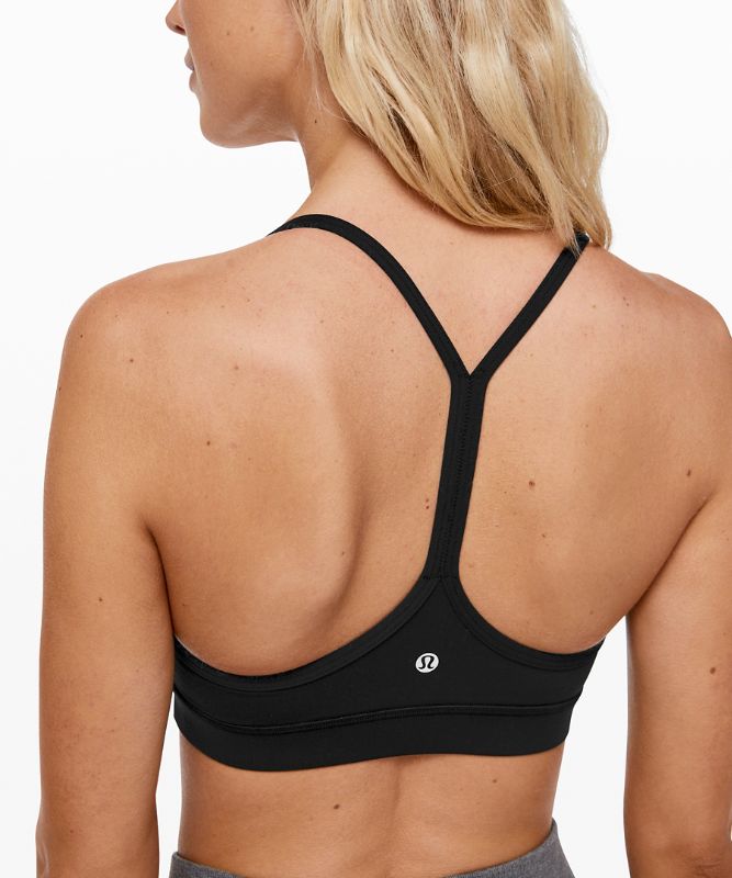 Sports Bras Lululemon Flow Y Nulu Bra Light Support, A–C Cups Mujer Negros | 60342-JEGS