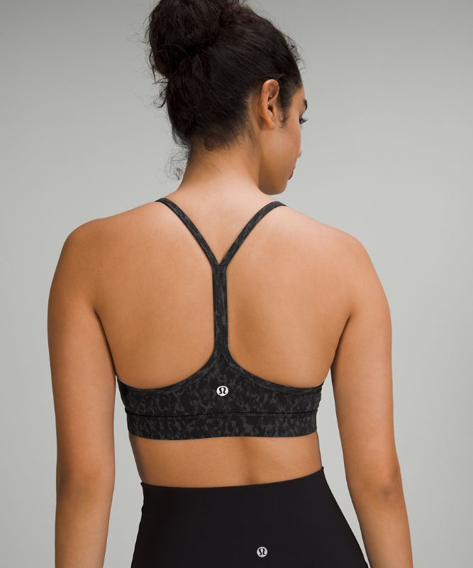 Sports Bras Lululemon Flow Y Nulu Bra Light Support, A–C Cups Mujer Leopardo Camuflados Negros Multicolor | 65134-UAFQ