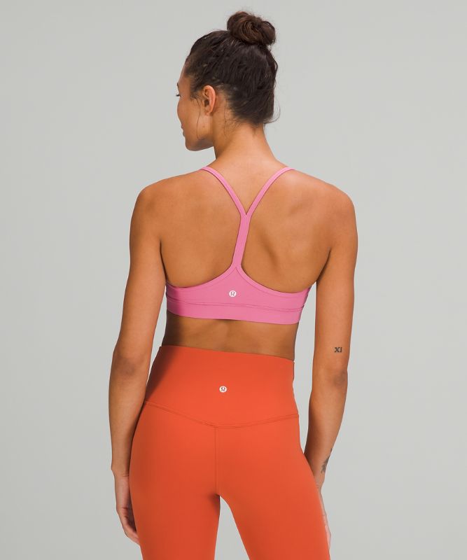 Sports Bras Lululemon Flow Y Nulu Bra Light Support, A–C Cups Mujer Rosas | 61705-PGBX