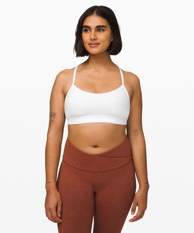 Sports Bras Lululemon Flow Y Nulu Bra Light Support, A–C Cups Mujer Blancos | 52384-NJWU