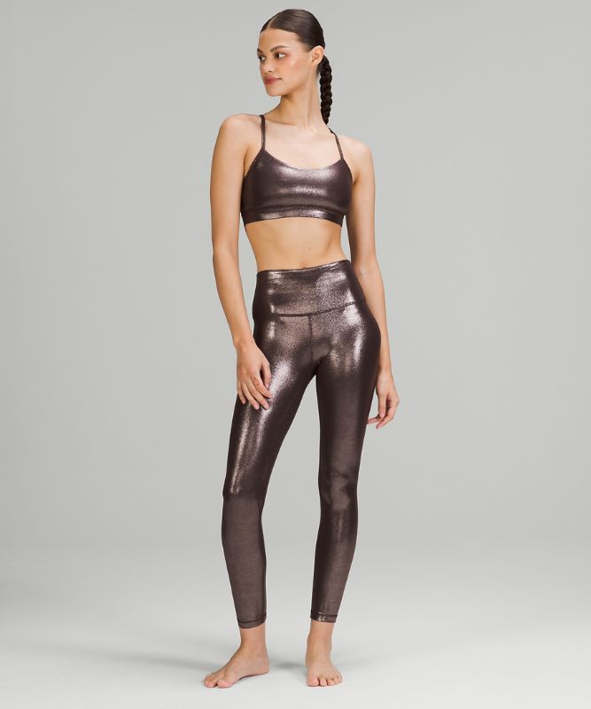 Sports Bras Lululemon Flow Y Nulu Bra Shine Light Support, A–C Cups Mujer Radiate Foil Print French Press | 85679-YPWF