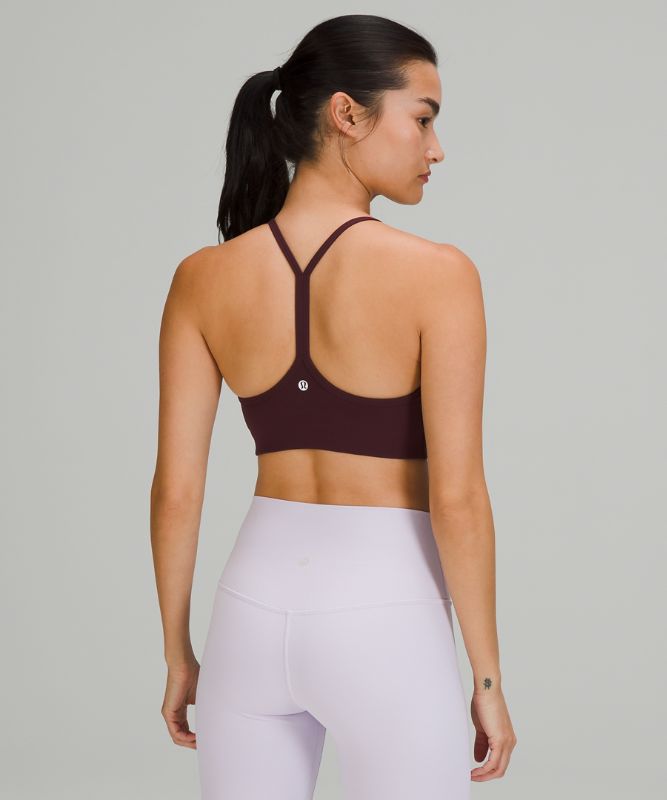 Sports Bras Lululemon Flow Y Wrap-Front High-Neck Bra Light Support, B/C Cup Mujer Cassis | 37248-FHXD