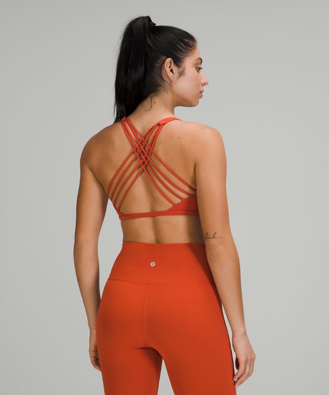 Sports Bras Lululemon Free to Be Bra - Wild Light Support, A/B Cup Mujer Naranjas | 37590-UFIC