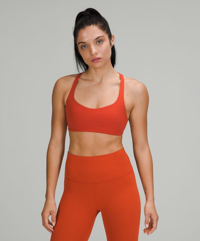 Sports Bras Lululemon Free to Be Bra - Wild Light Support, A/B Cup Mujer Naranjas | 37590-UFIC