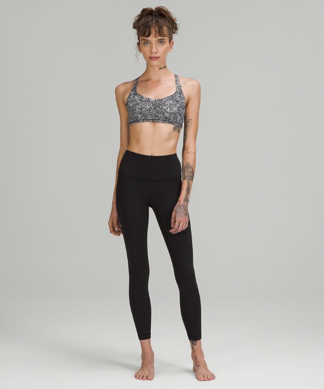 Sports Bras Lululemon Free to Be Bra - Wild Light Support, A/B Cup Mujer Blancos Negros Amarillos | 10285-EMLY